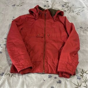 Horny Toad Red Jacket with hood - size Medium